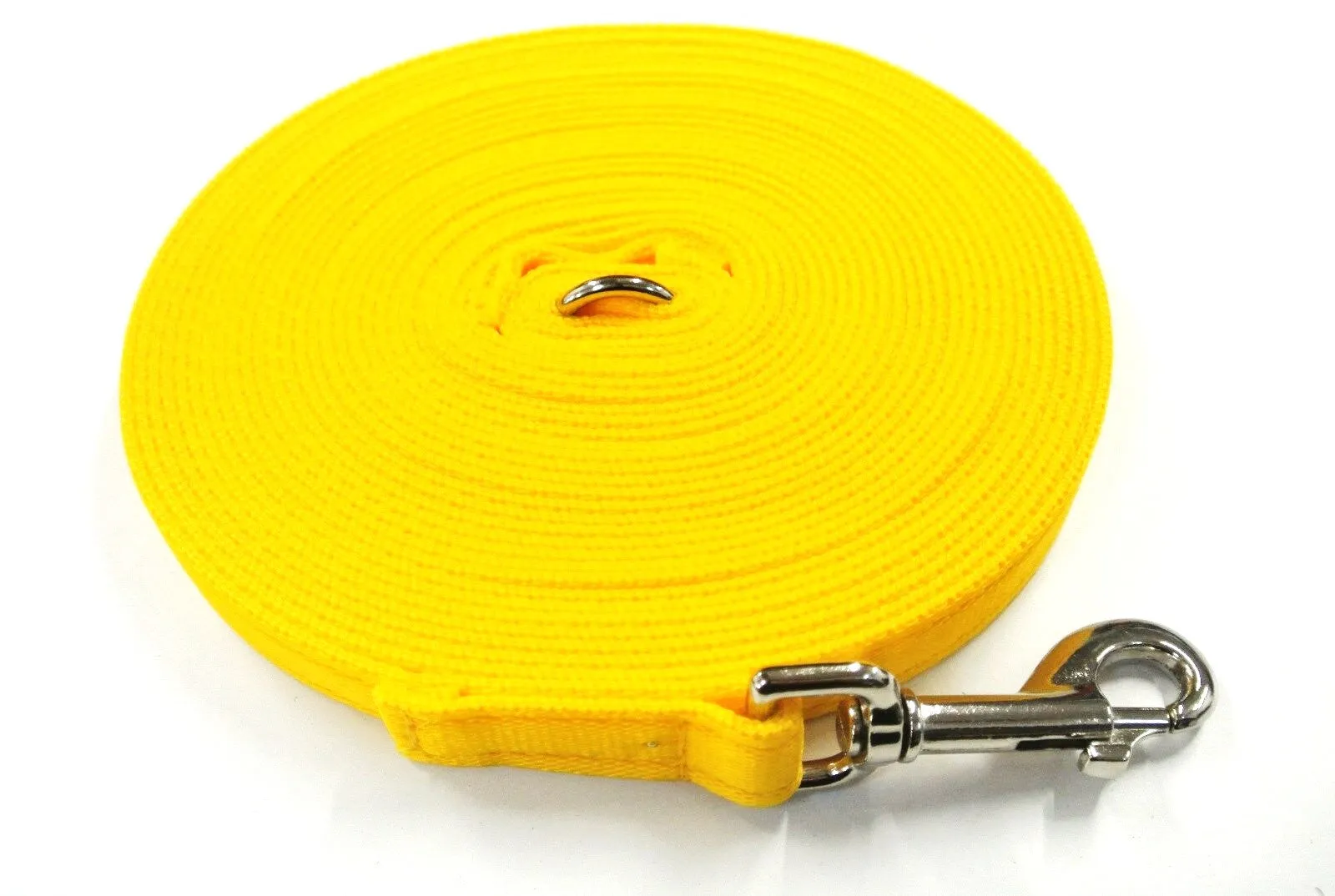 65ft - 100ft Dog Training Lead Obedience Recall Leash Long Dog Lead 20mm Cushion Webbing