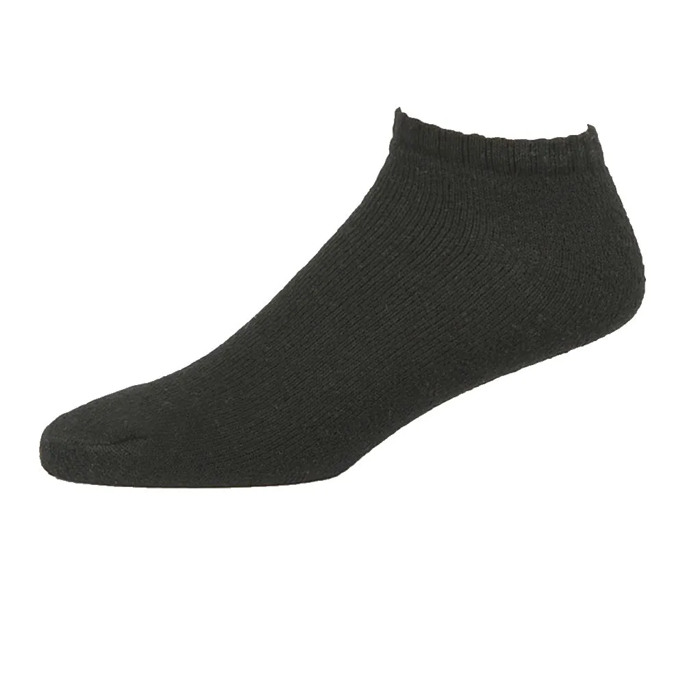 8 Pair Men Cushioned Sport Socks No Show Crew Athletic Basketball Size 9-11 BLK