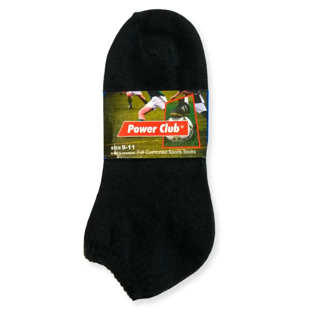 8 Pair Men Cushioned Sport Socks No Show Crew Athletic Basketball Size 9-11 BLK