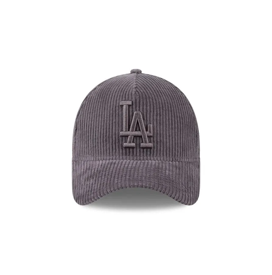 9Forty A-Frame Los Angeles Dodgers Corduroy Snapback Grey