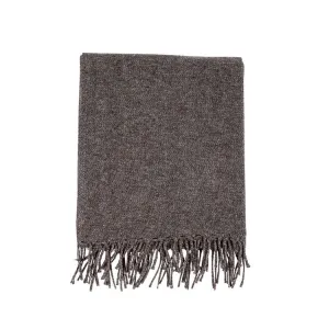 Adair Wool Blend Throw, Purple/Grey