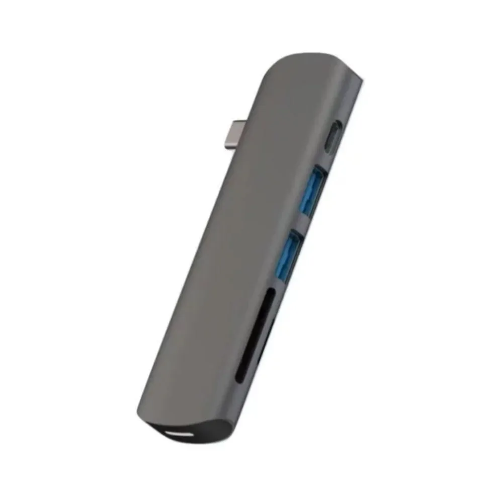 ADDICTED 6 Hub 4K HDMI, USC-C, SD  and  Micro SD Card Reader, 2x USB-A - Grey