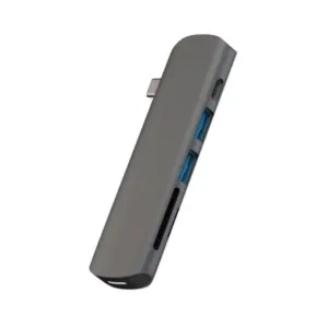 ADDICTED 6 Hub 4K HDMI, USC-C, SD  and  Micro SD Card Reader, 2x USB-A - Grey
