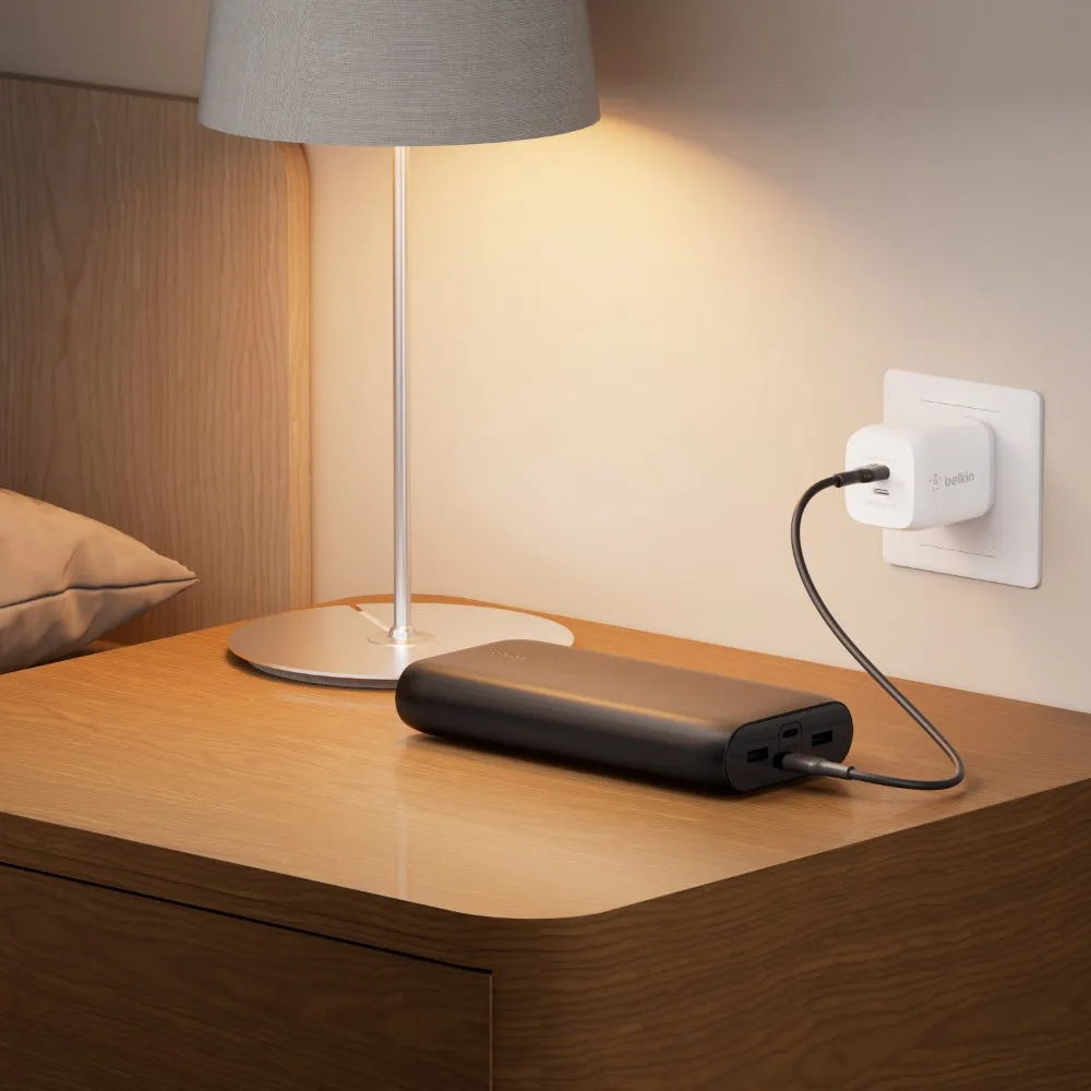 BELKIN BoostCharge 26K mAh Powerbank with USB-C & USB-A Ports Fast Charge - Black