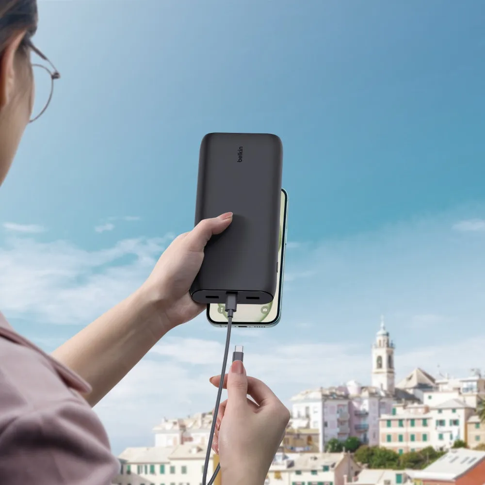 BELKIN BoostCharge 26K mAh Powerbank with USB-C & USB-A Ports Fast Charge - Black
