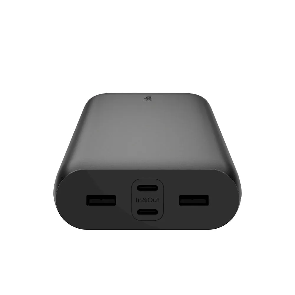 BELKIN BoostCharge 26K mAh Powerbank with USB-C & USB-A Ports Fast Charge - Black