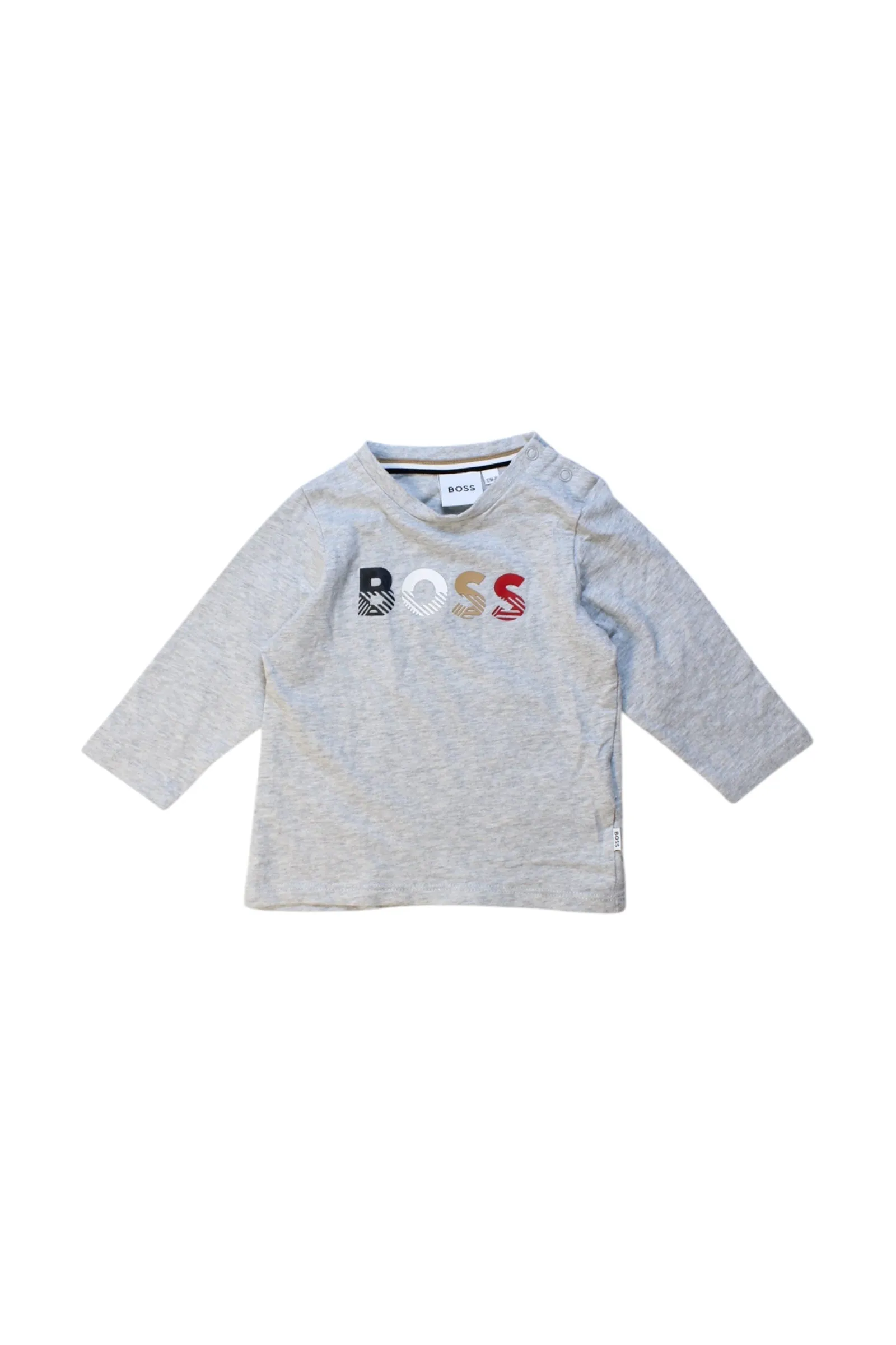 Boss Long Sleeve Logo T-Shirt 6-12M