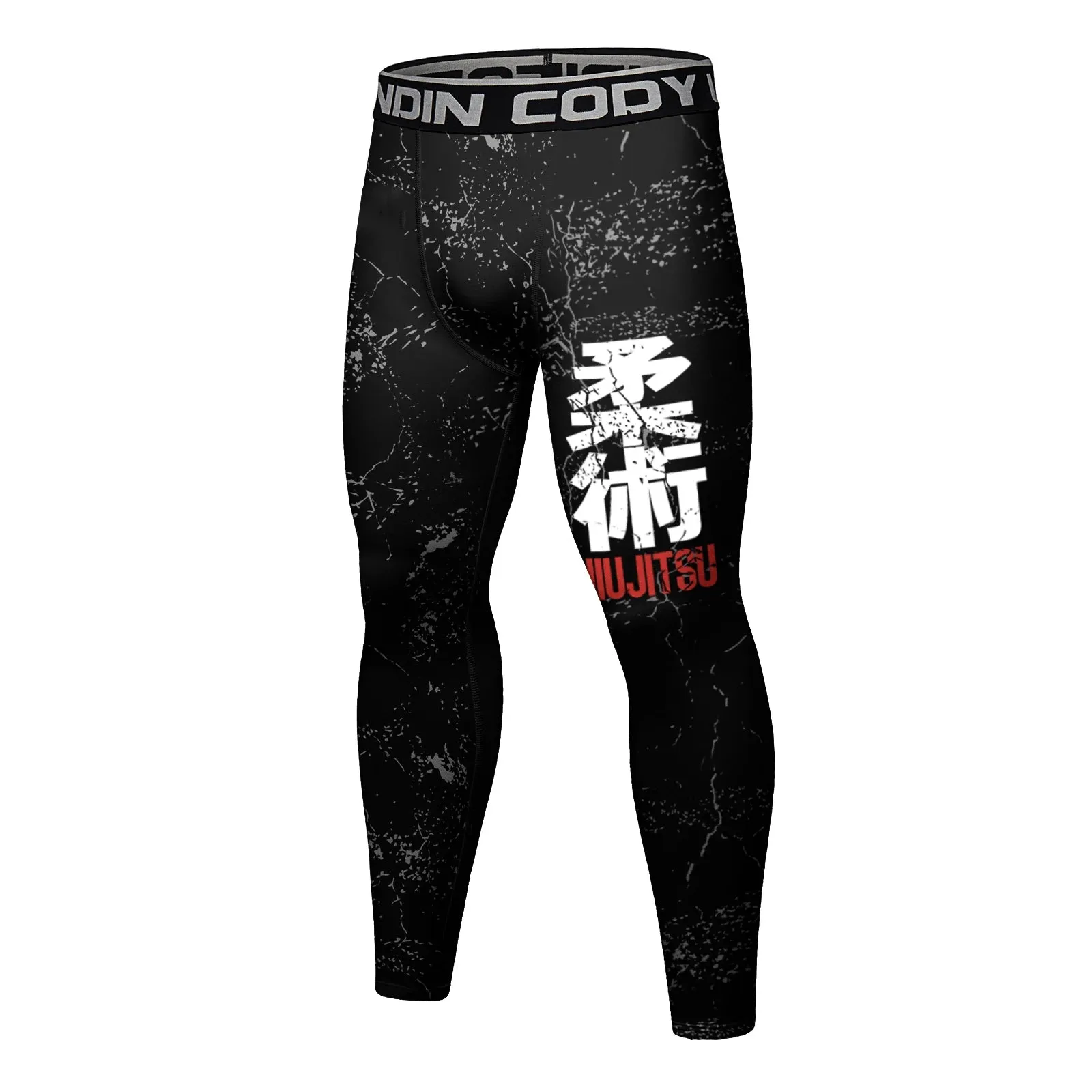 Cody Lundin - JIU JITSU - BJJ compression tights /rash guard / Spats /Pants