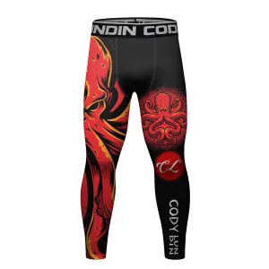 Cody Lundin - The Kraken - BJJ compression tights /rash guard / Spats /Pants