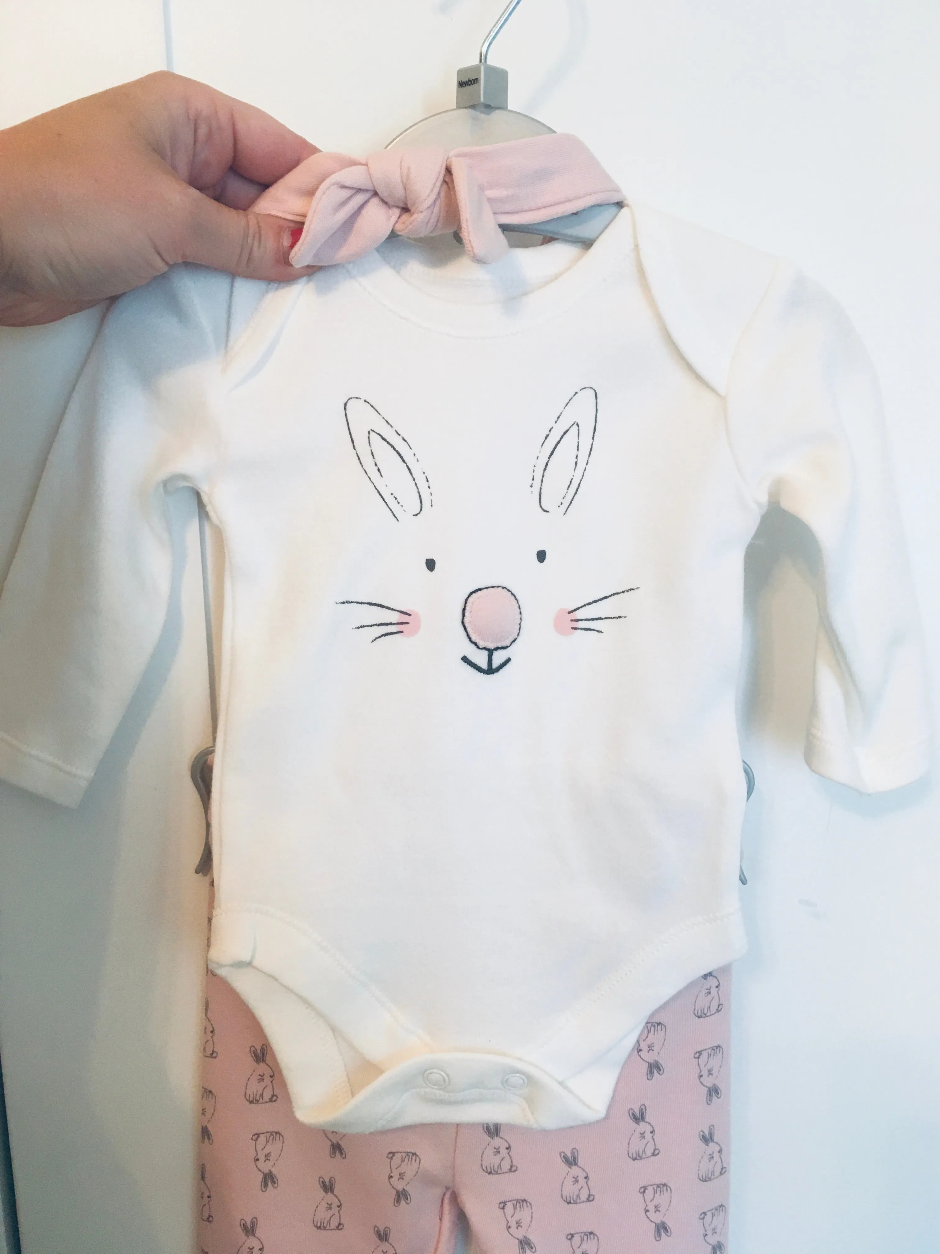 Cute Bunny Baby Girl Set