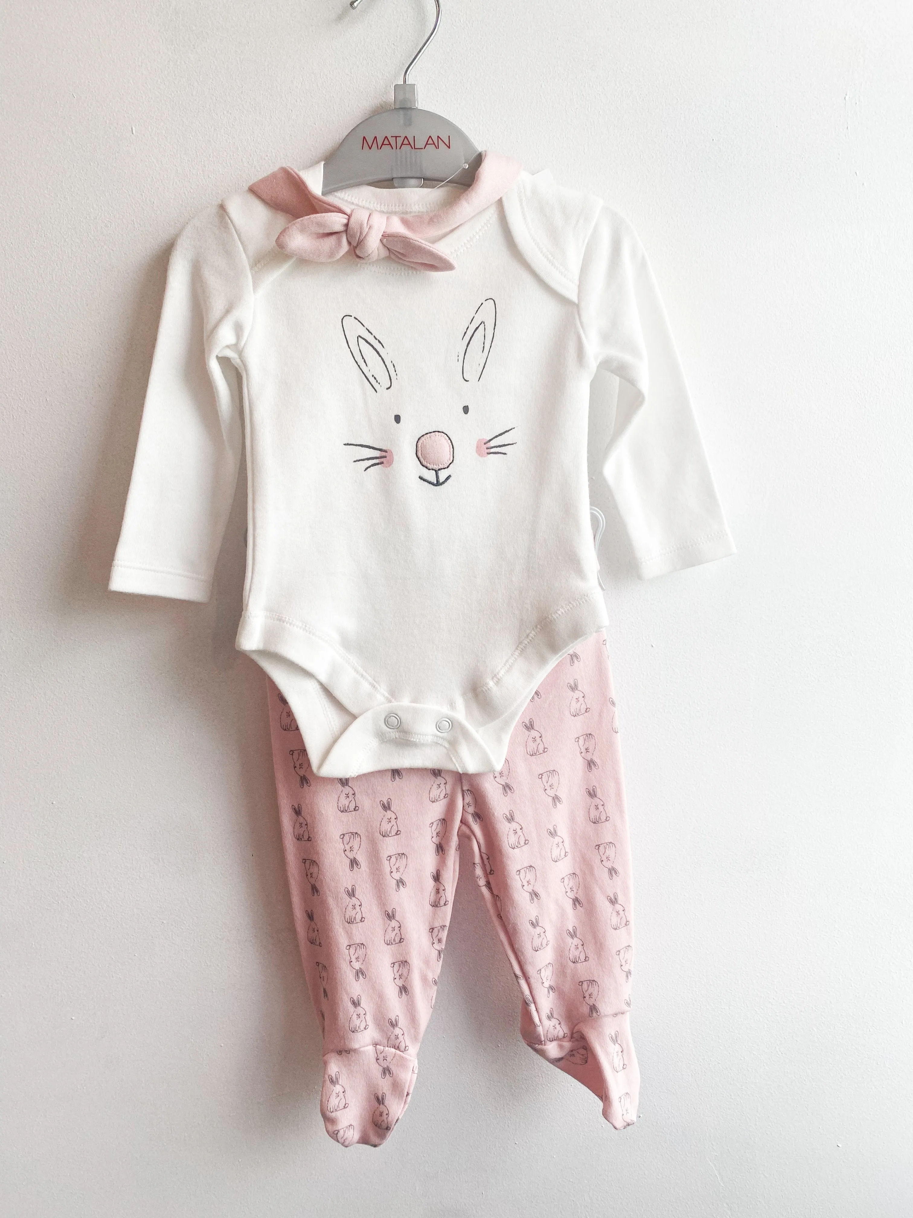 Cute Bunny Baby Girl Set