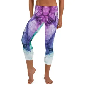 Euphoric Vapor ~ Capri Leggings