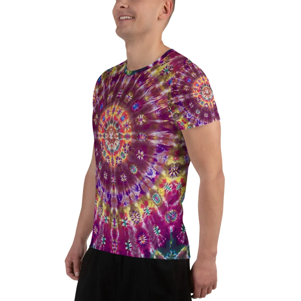 Fall Phantasm' All-Over Print Men's Athletic T-shirt (Slim Fit)