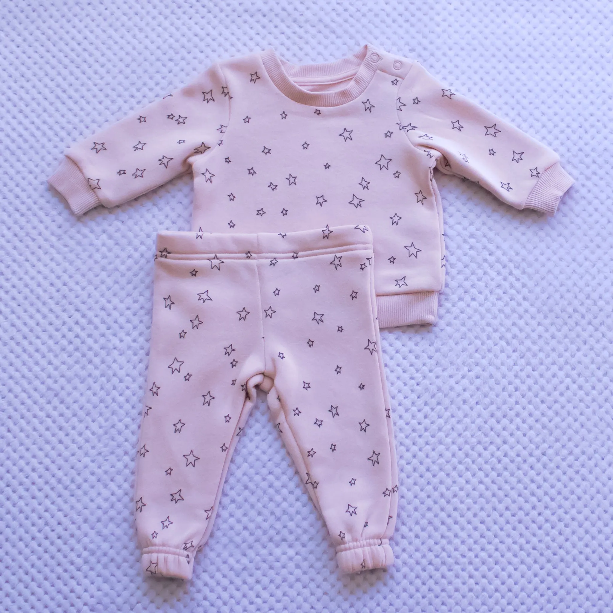 Girls Tracksuits -Pink with designs
