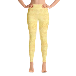 Gold Fur Yoga Pants