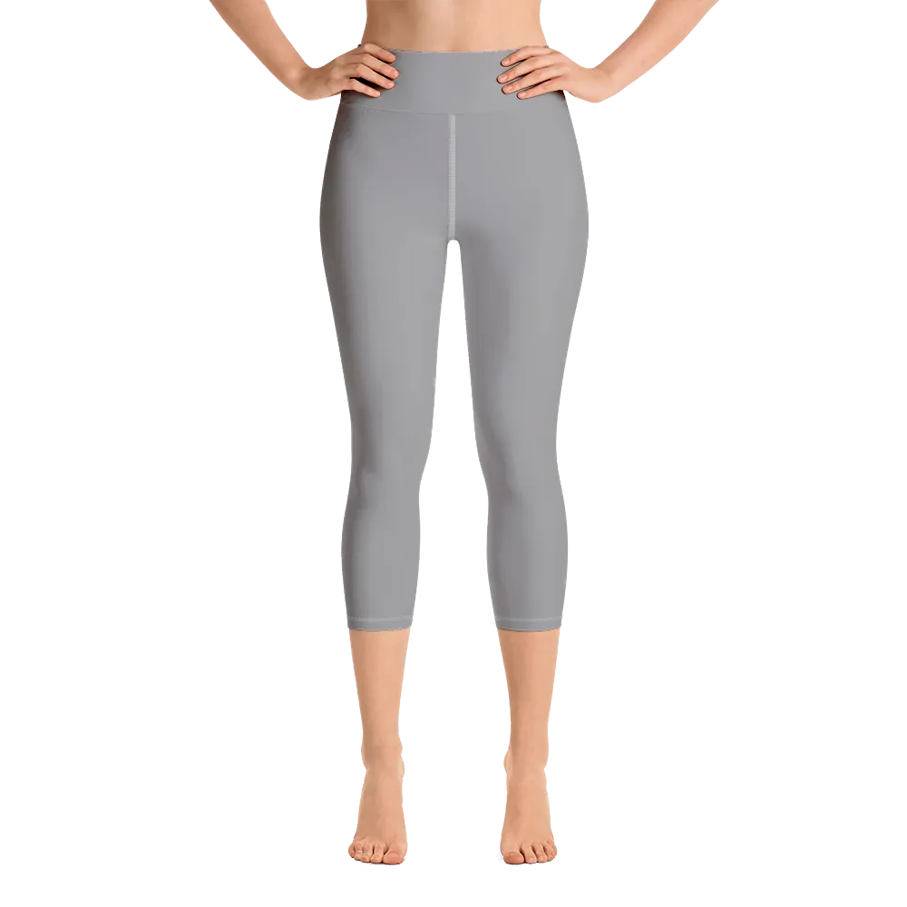 Gray Capri Yoga Pants