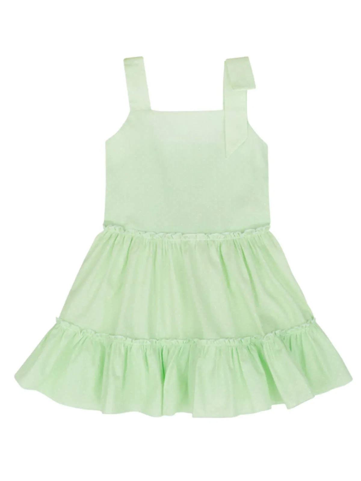 Green Glam Polka Dot Smocked Dress by Kids Couture