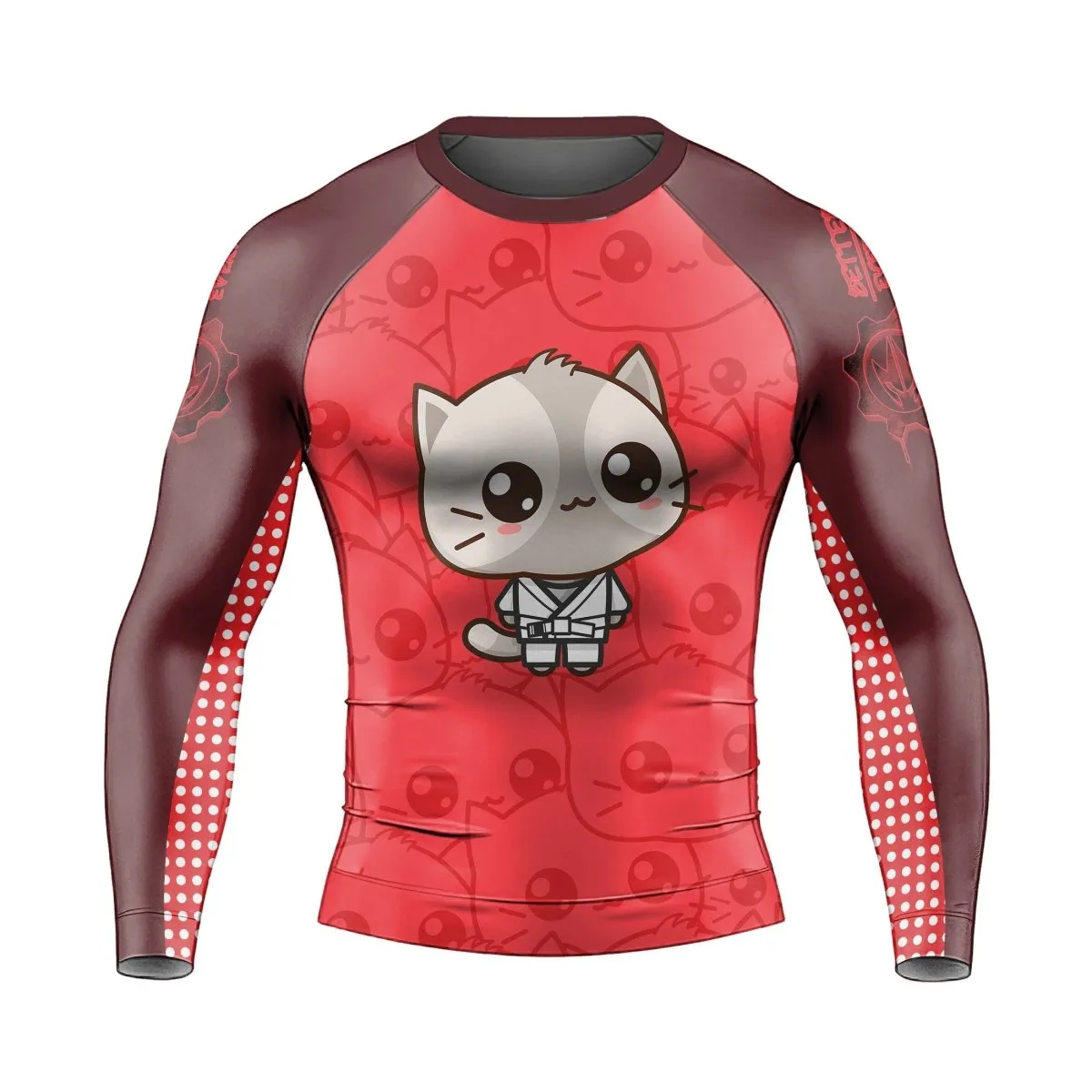 Kimeora Pink Men's Long Sleeve Rash Guard