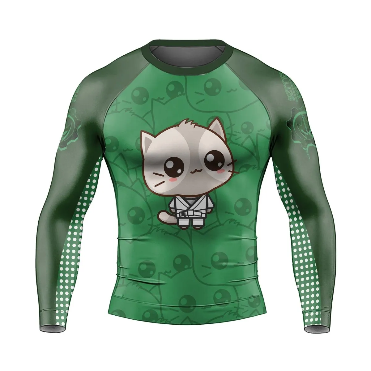 Kimeora Pink Men's Long Sleeve Rash Guard