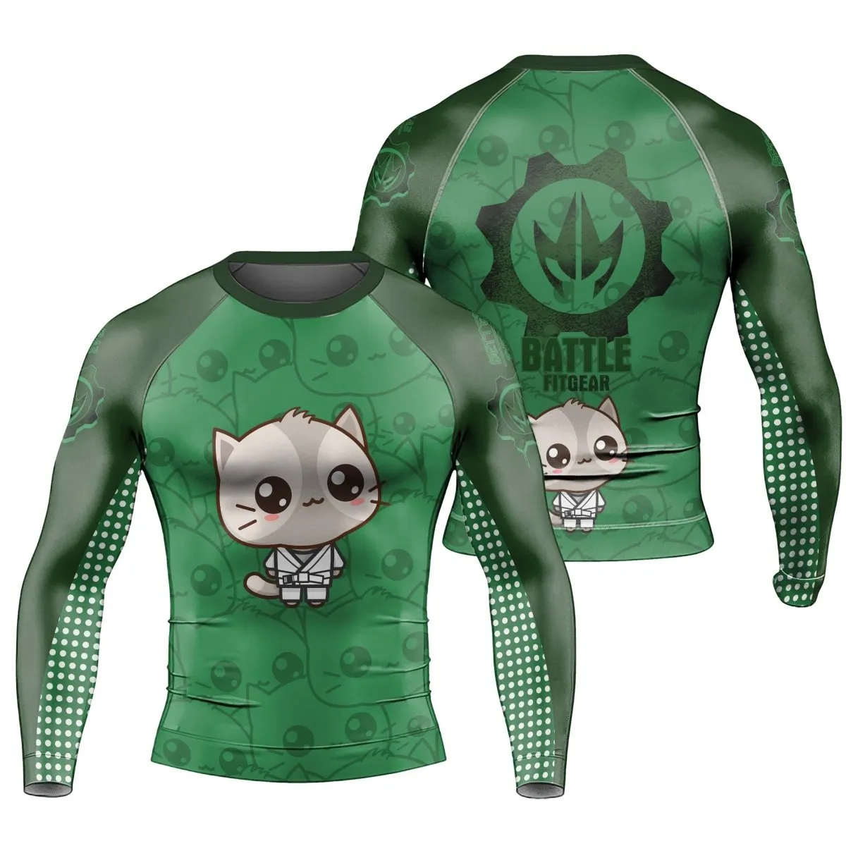 Kimeora Pink Men's Long Sleeve Rash Guard