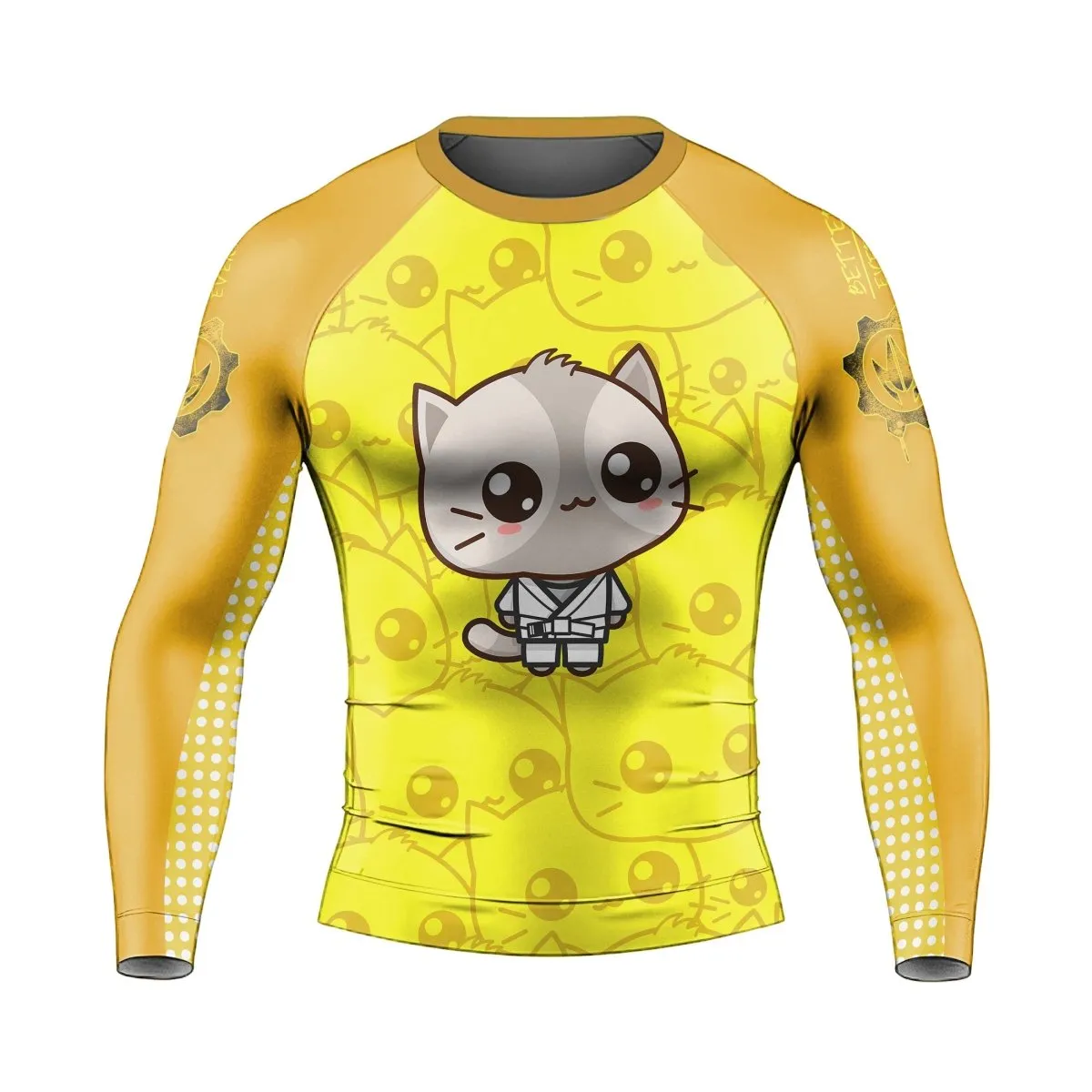 Kimeora Pink Men's Long Sleeve Rash Guard