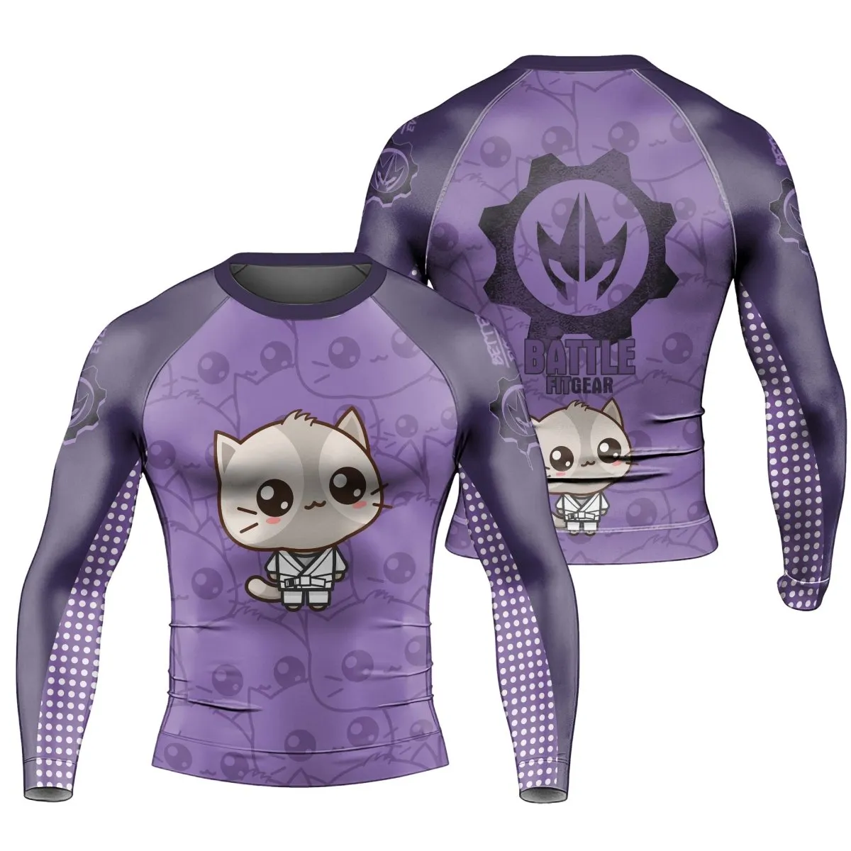 Kimeora Pink Men's Long Sleeve Rash Guard