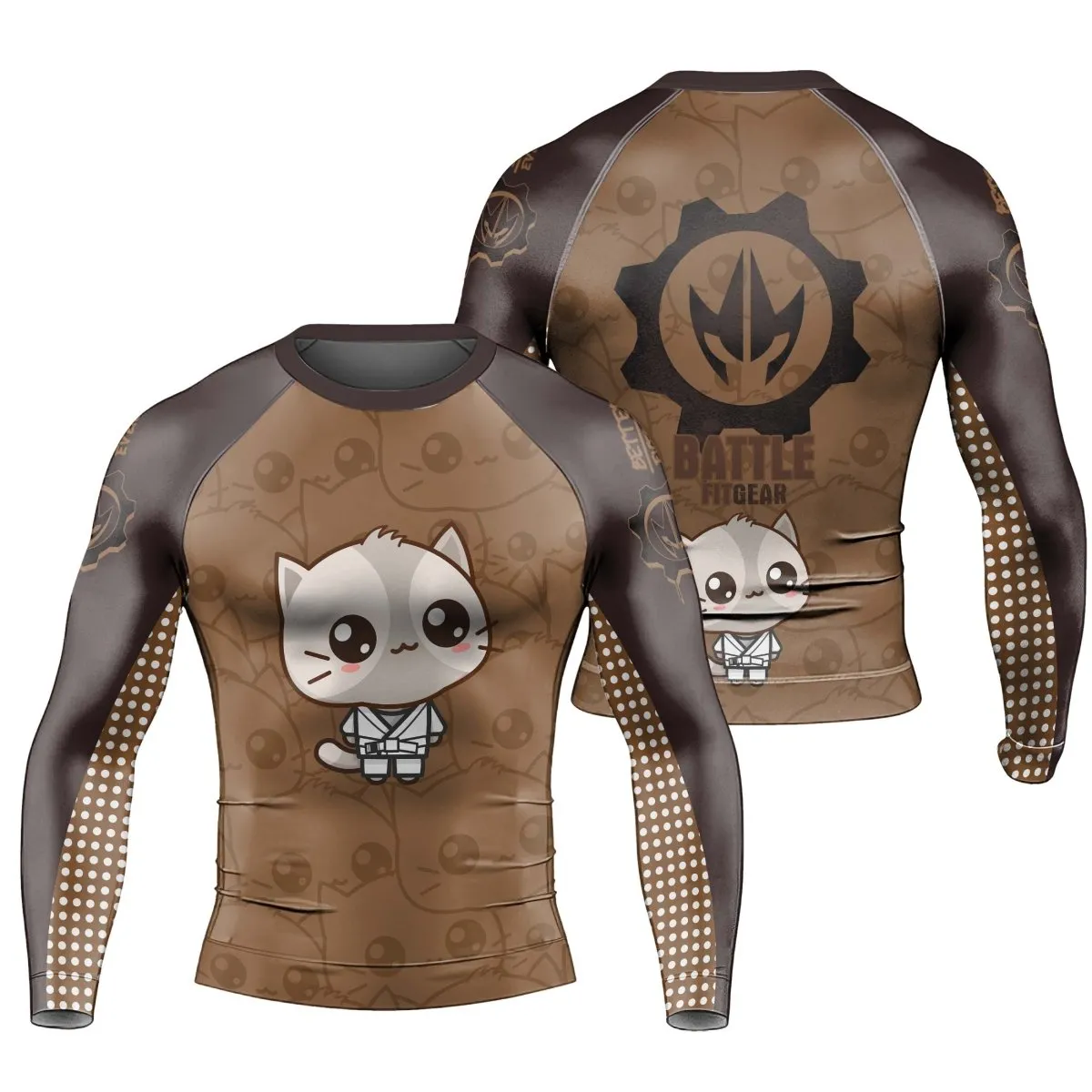 Kimeora Pink Men's Long Sleeve Rash Guard