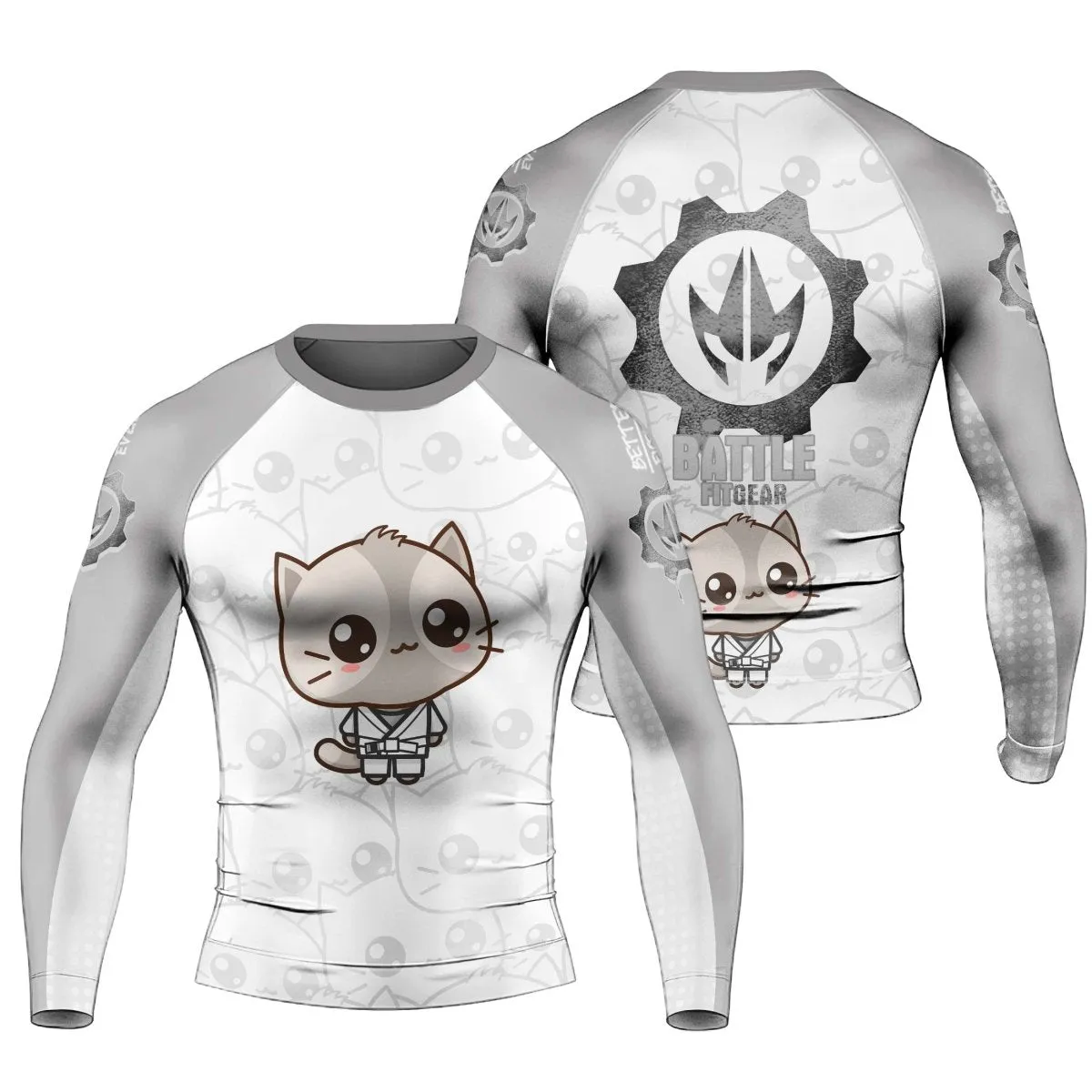 Kimeora Pink Men's Long Sleeve Rash Guard