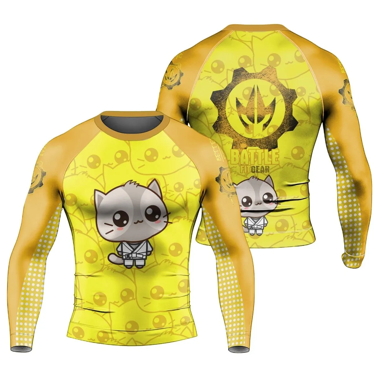 Kimeora Pink Men's Long Sleeve Rash Guard