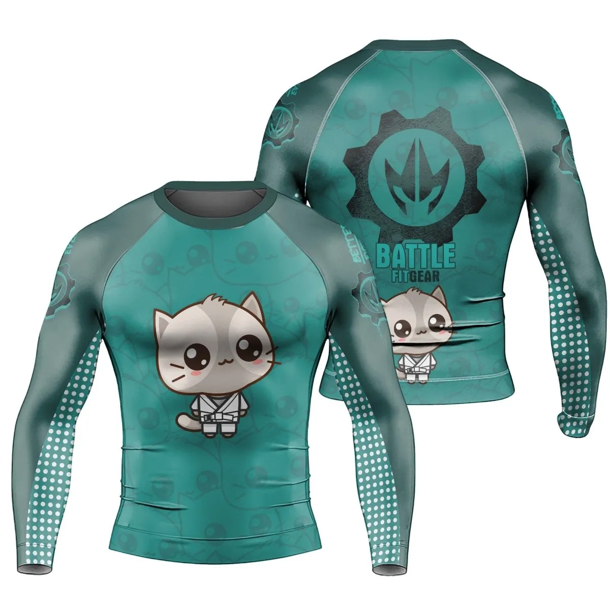Kimeora Pink Men's Long Sleeve Rash Guard