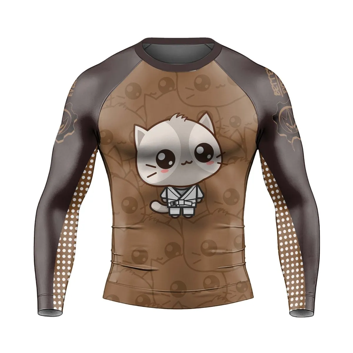 Kimeora Pink Men's Long Sleeve Rash Guard