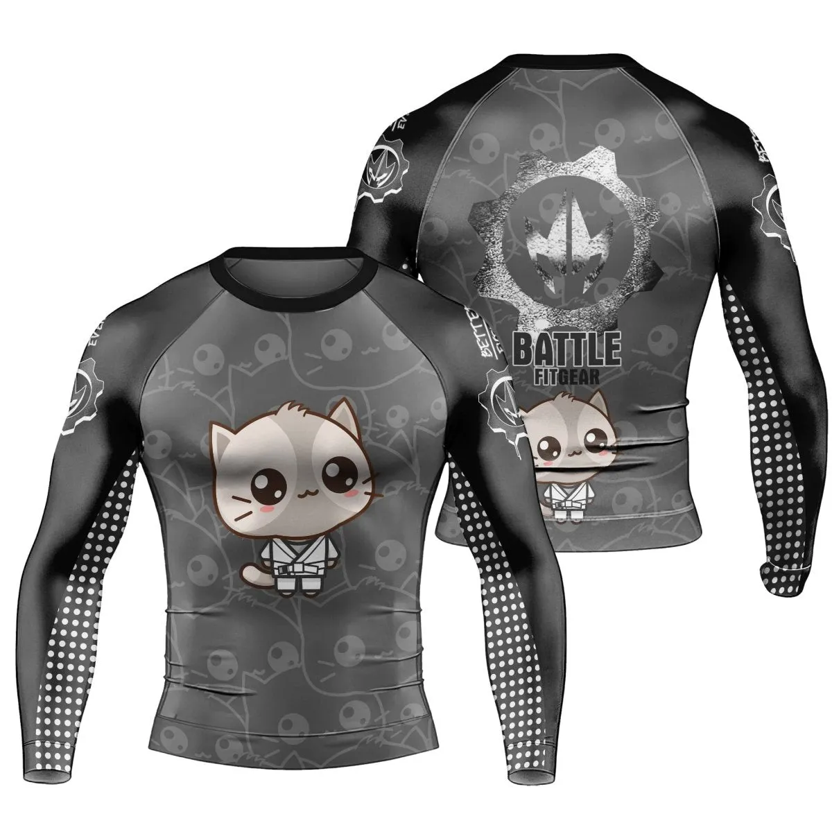 Kimeora Pink Men's Long Sleeve Rash Guard