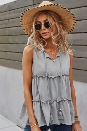 Loose Solid Color Vest