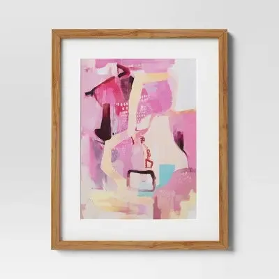 Open Box - (Set of 2) 16" x 20" Painterly Collage Framed Wall Canvases Threshold
