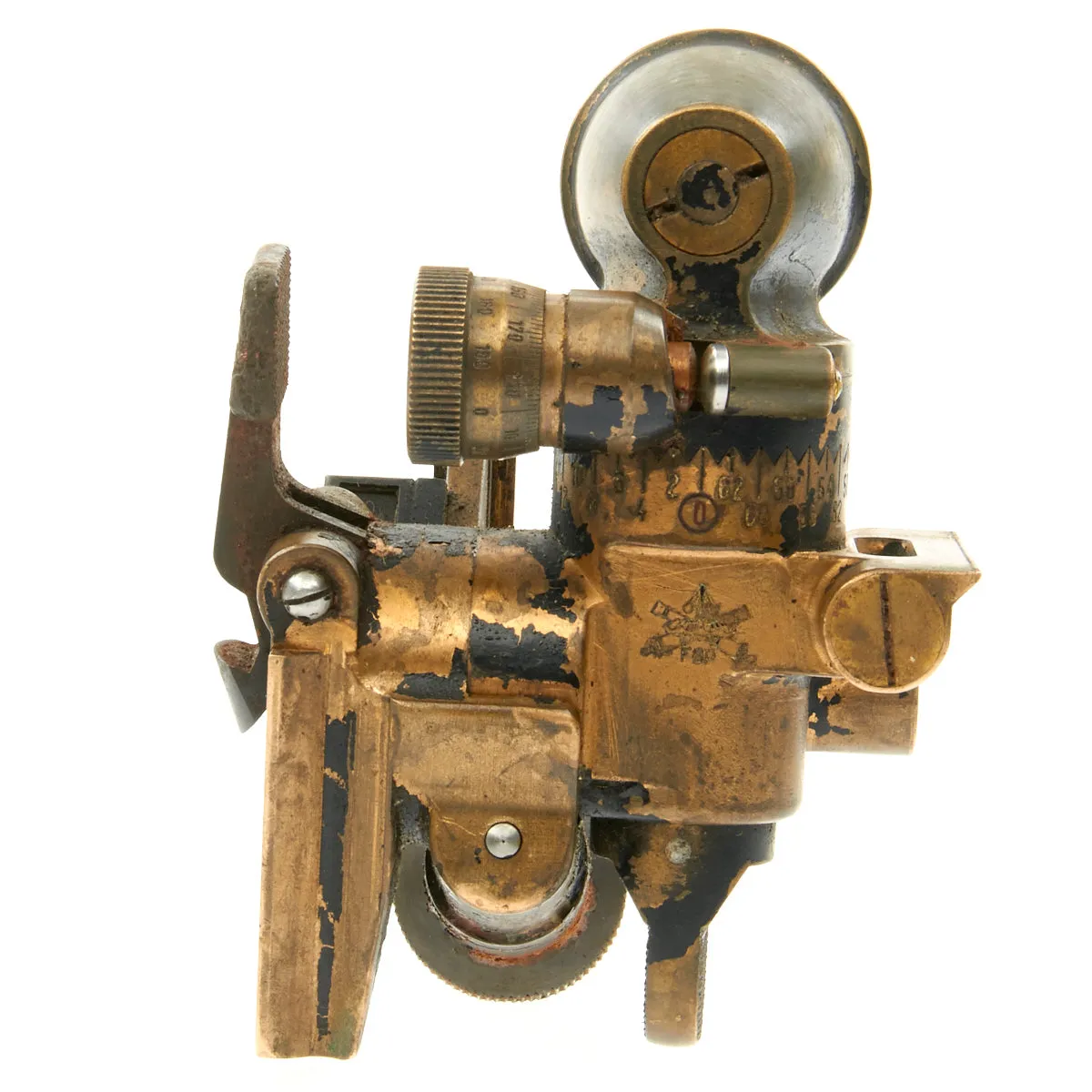 Original U.S. WWII Type 81mm Mortar Sight Optic Assembly