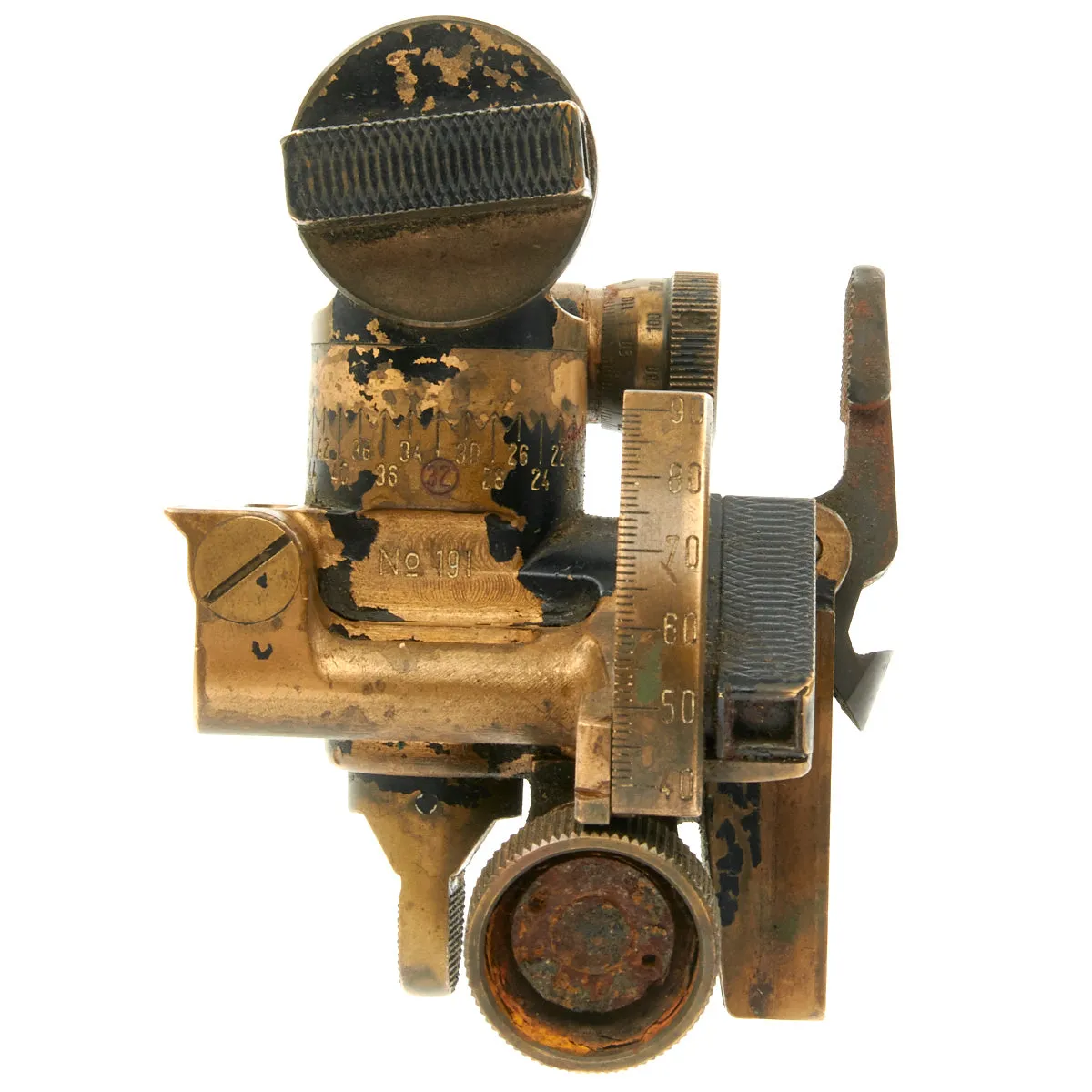 Original U.S. WWII Type 81mm Mortar Sight Optic Assembly