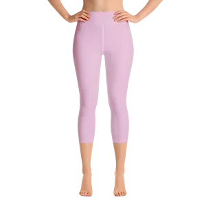 Pink Lavender Capri Yoga Pants