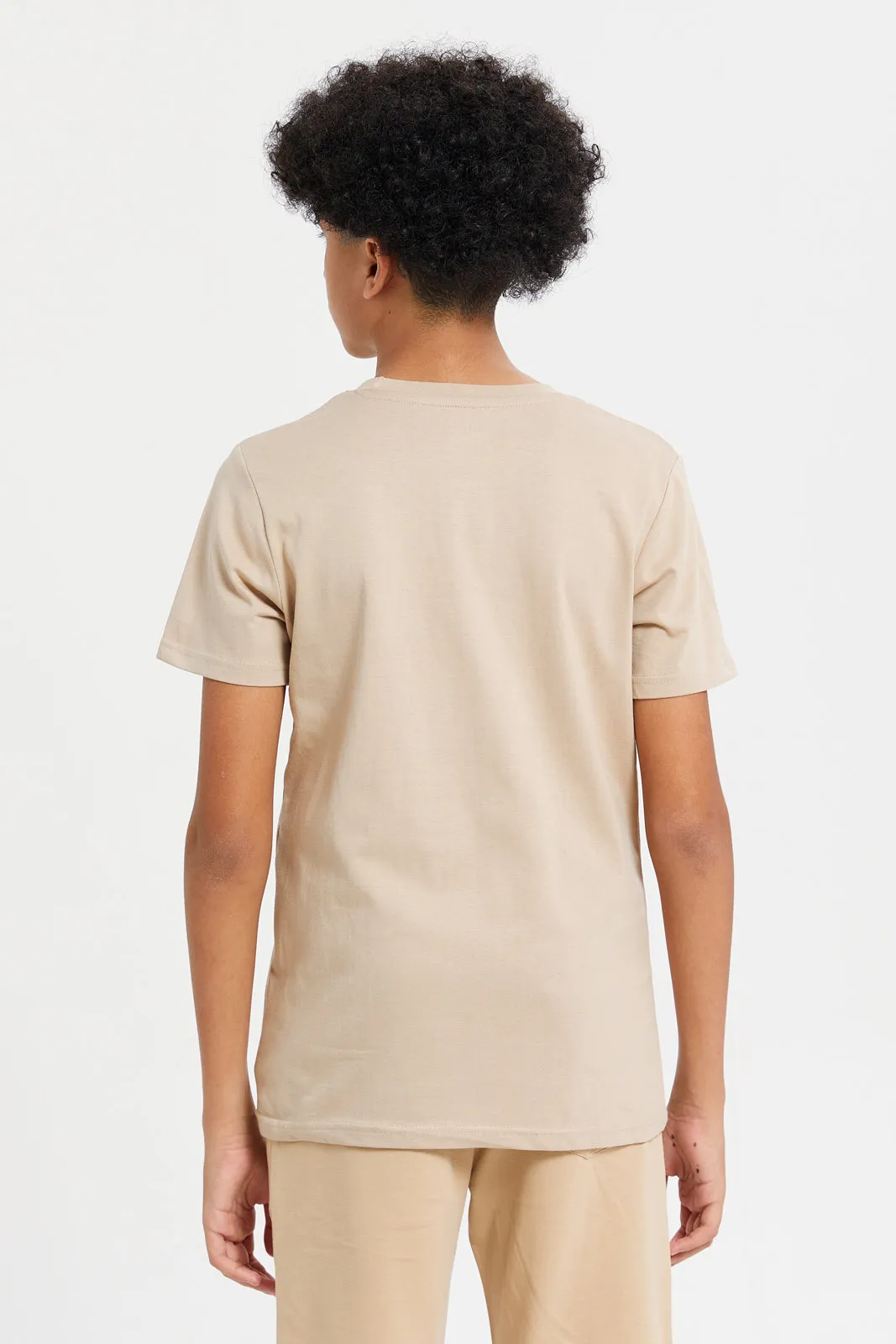 Senior Boys Beige Players T-Shirt