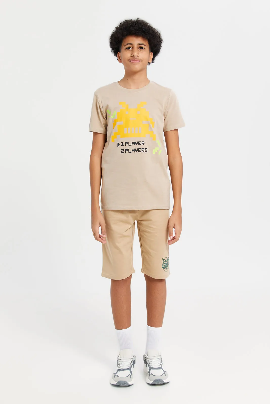 Senior Boys Beige Players T-Shirt