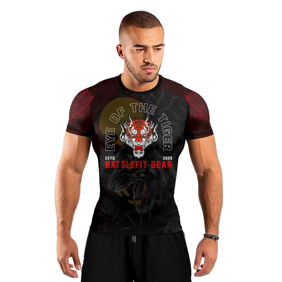 Shadow Tiger Short Sleeve Rash Guard