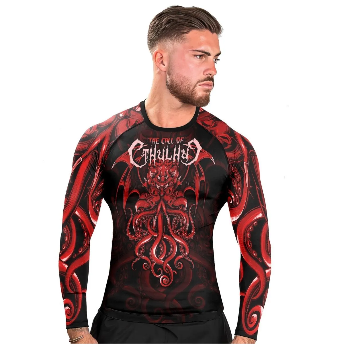 The Call Of Cthulhu RED Long Sleeve Rash Guard