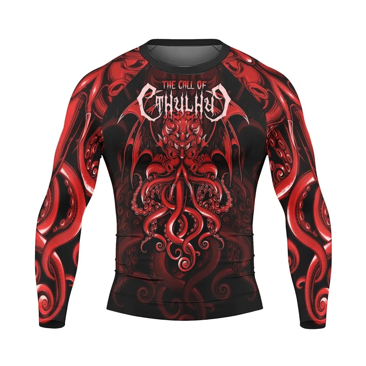 The Call Of Cthulhu RED Long Sleeve Rash Guard