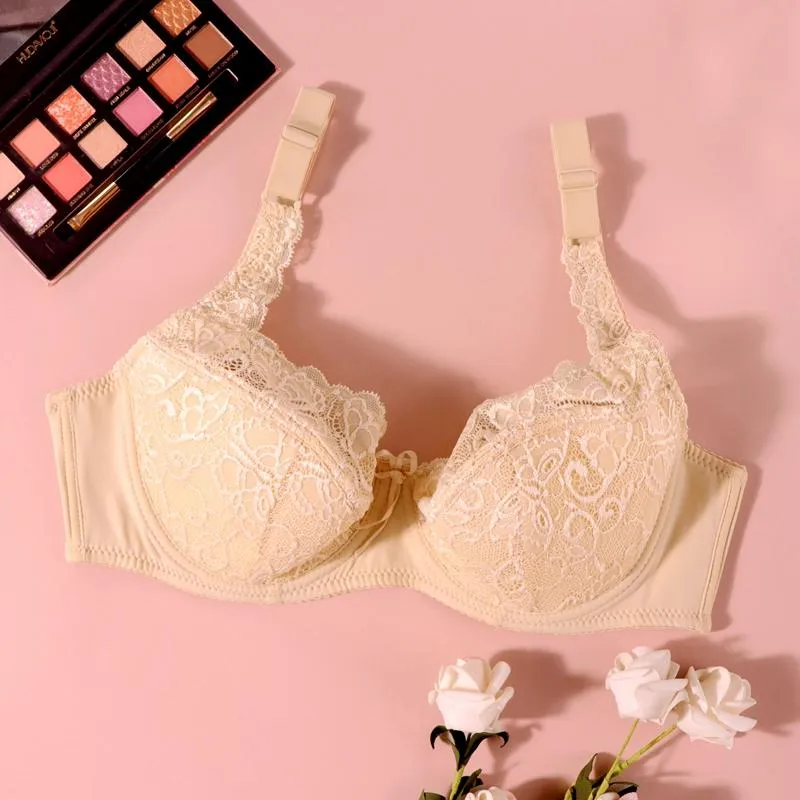 Women's Large Size Bras 75E 80E 85E 90E 95E 100E Female Plus Size Lace Underwear Unlined Ultra Thin Soft Cotton Bras